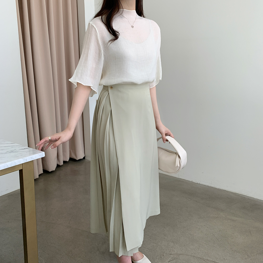 [더봄]미유 히든 플리츠 스커트 2color : 더봄