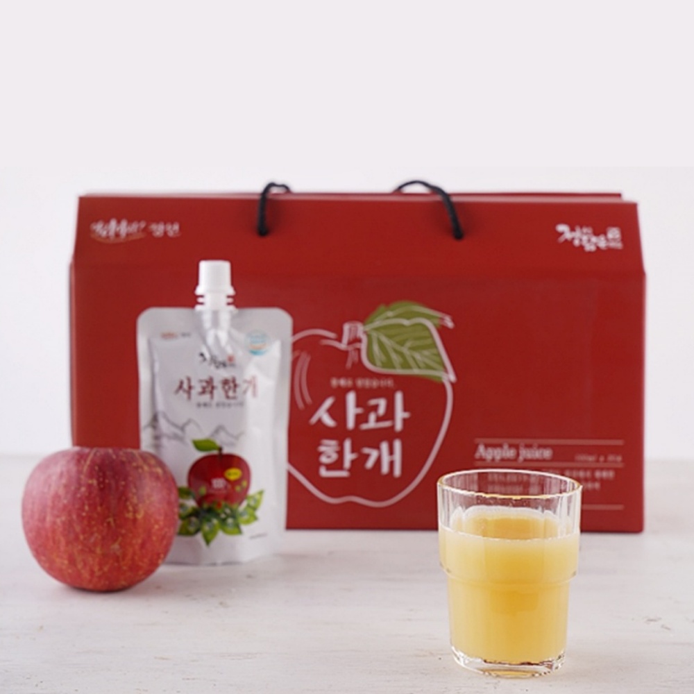 정선행복사과즙 100ml x 30개입 : 정선행복사과