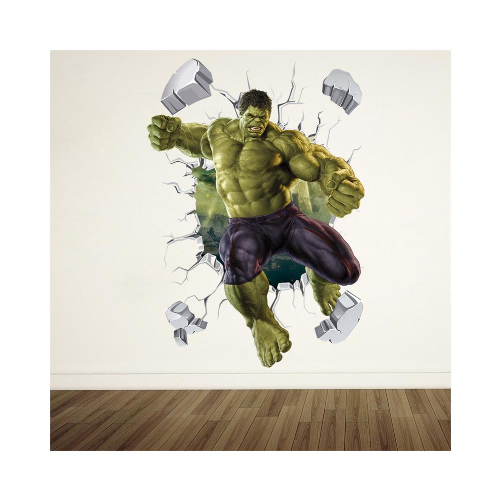 Avengers 헐크 아이언 맨 벽 스티커 어린이를위한 : w월드인터내셔널