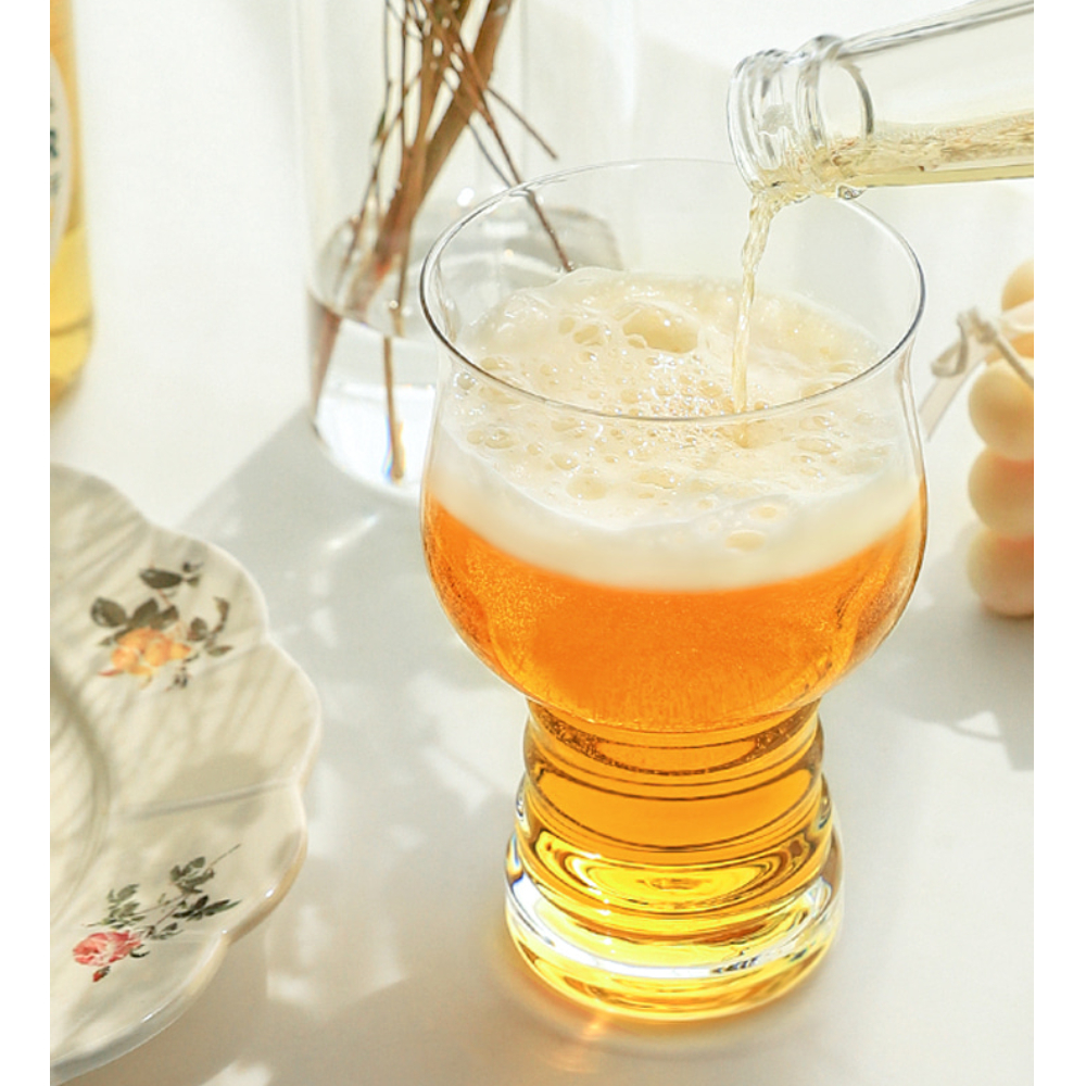 뚱뚱이 고블렛 생맥주 호프 잔 칵테일 컵 데킬라 모히토 아이스 아메리카노 홈카페 선물 : 라운드 원