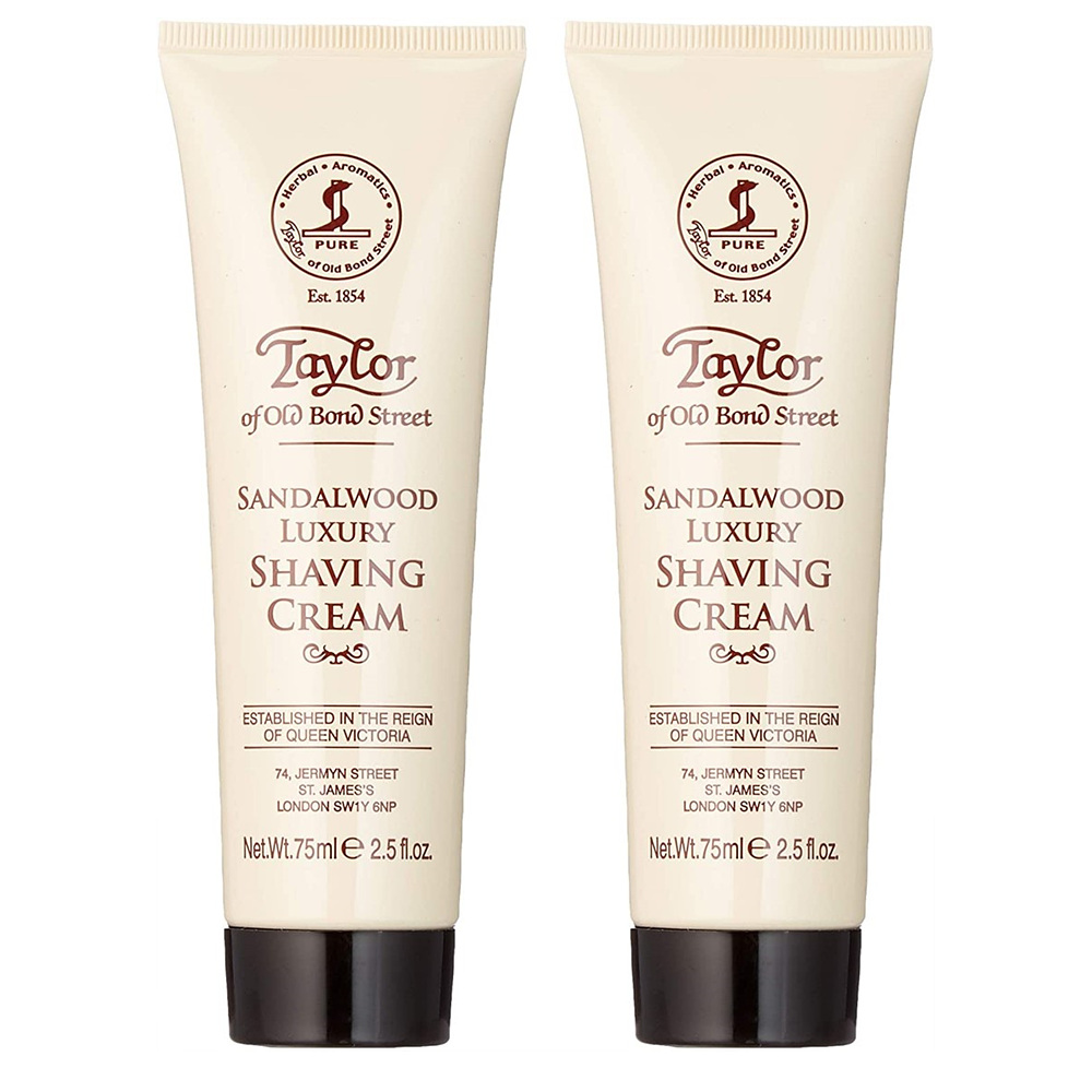 Taylor of Old Bond Street Shaving Cream 테일러 오브 올드 본드 스트리트 샌달우드 쉐이빙 크림 75ml 2팩 : 은솔내