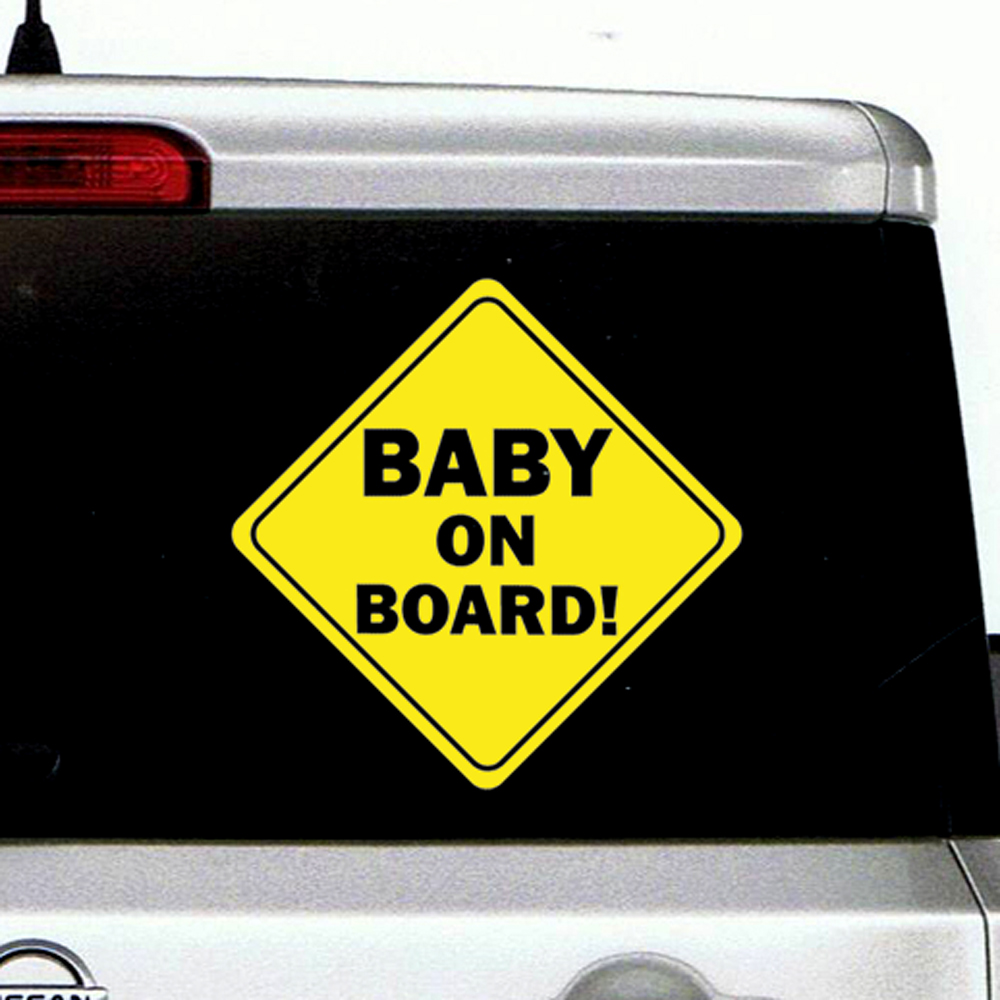 아기가타고있어요 (마름모) S 스티커 로고 엠블럼 데칼 베이비인카 Baby On Board : 스티커 팩토리