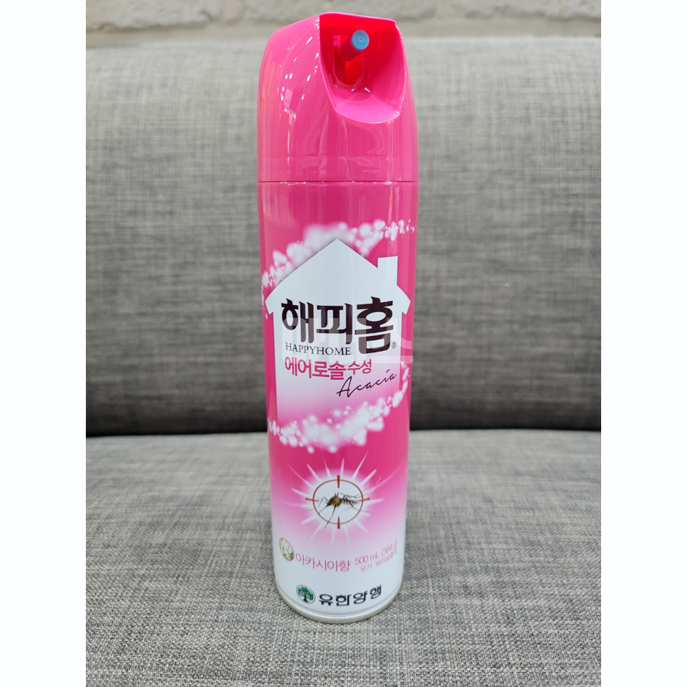 [약국정품] 유한양행 해피홈 에어로솔 스피드 아카시아향 500ml : 강남비타민