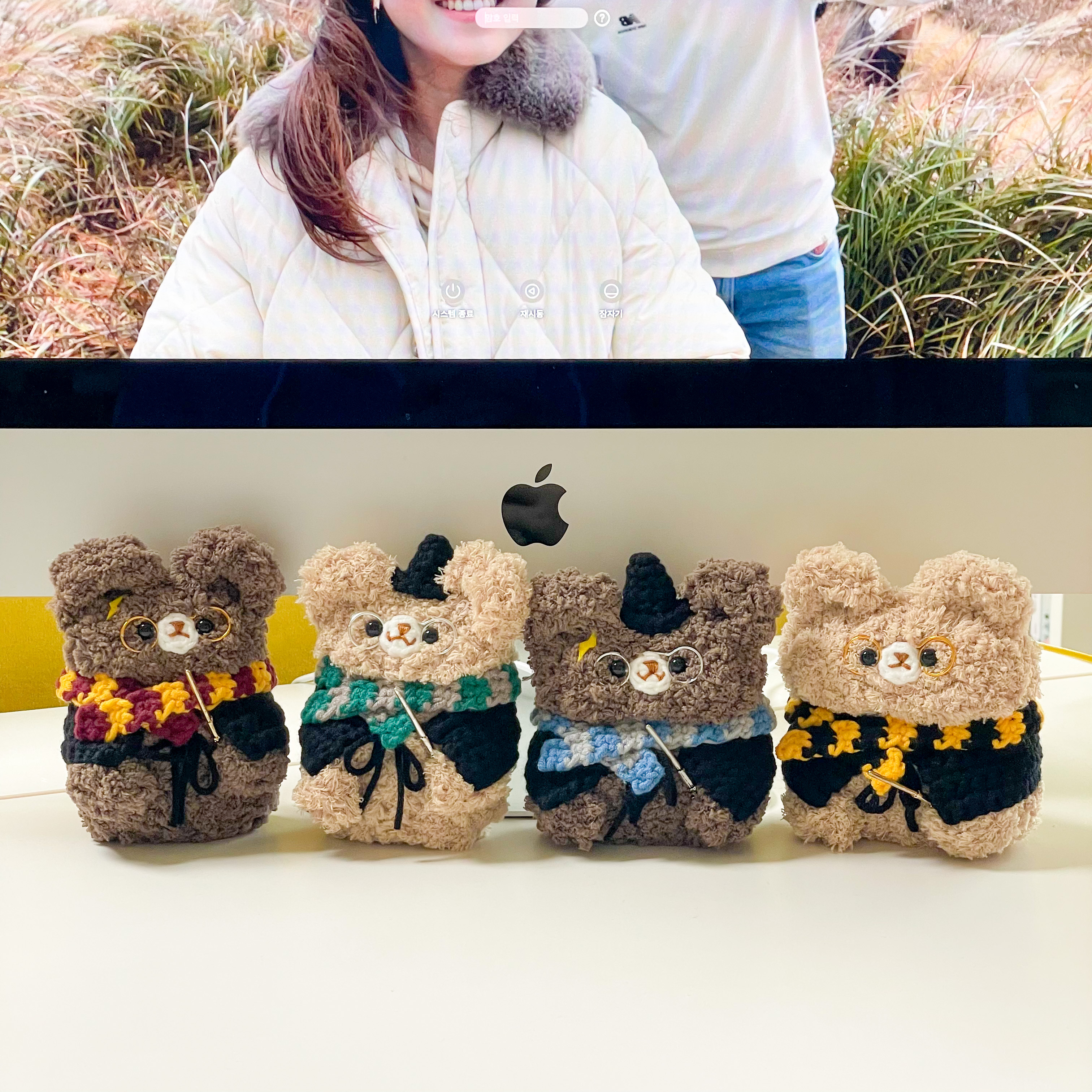 [뜨-키트] 몽글뜨개 마법학교 몽실이 에어팟케이스/뜨개인형 코바늘뜨기 DIY KIT : 몽글뜨개