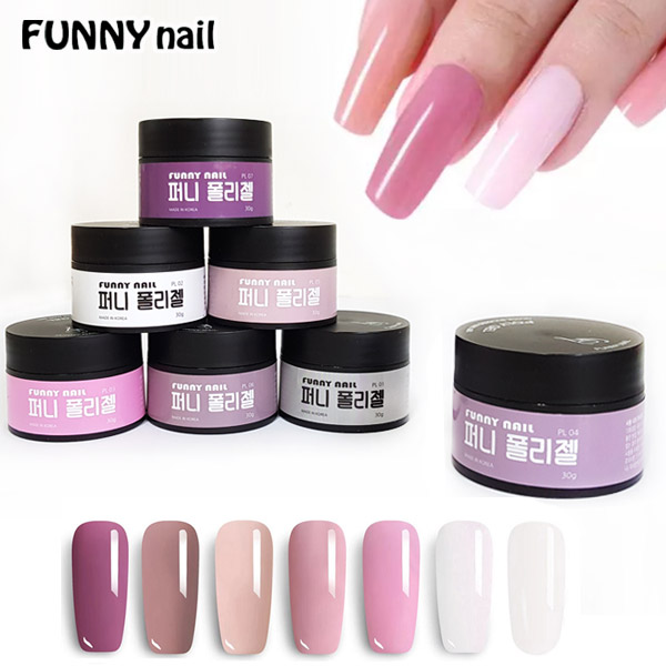 [퍼니네일]네일연장 폴리젤 30g 국내생산 대용량!! 통젤 아크릴젤 : 퍼니네일