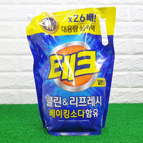 엘지 테크 클린앤리프레쉬 액체세제 일반용 대용량 실속팩 2.6L / 베이킹소다함유 : 마켓윌유즈