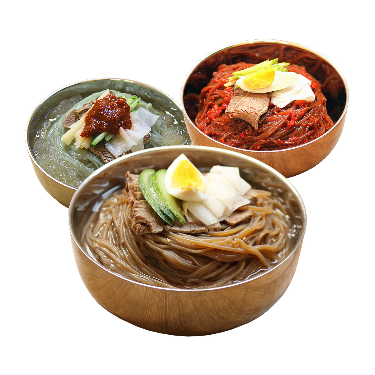 선비찬 옥천 칡물냉면 10인분+메밀물냉면 10인분 (총 냉면사리 2KgX2봉+육수20봉) 총 20인분 : SUNBEE
