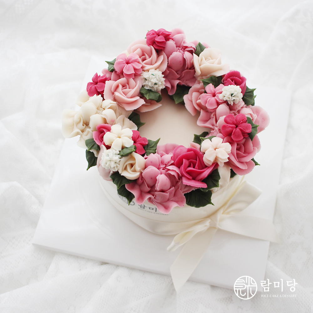 성남 앙금플라워떡케이크 러블리핑크리스 1호 2호 람미당 : 람미당