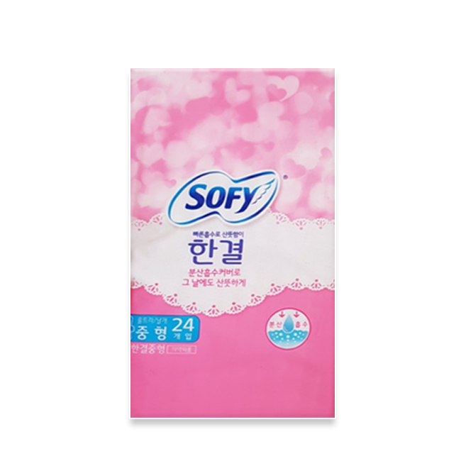 쏘피 한결 생리대 중형 대형 오버나이트 슈퍼롱 생리대 LG생활건강 : 연우앤데코