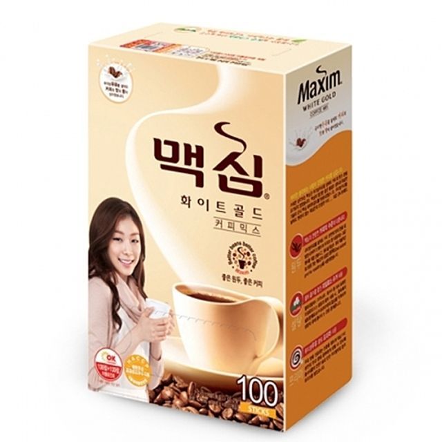 동서 맥심 화이트골드 커피믹스 100개 무지방우유 자일로스 슈가 : 슈퍼푸드스토어