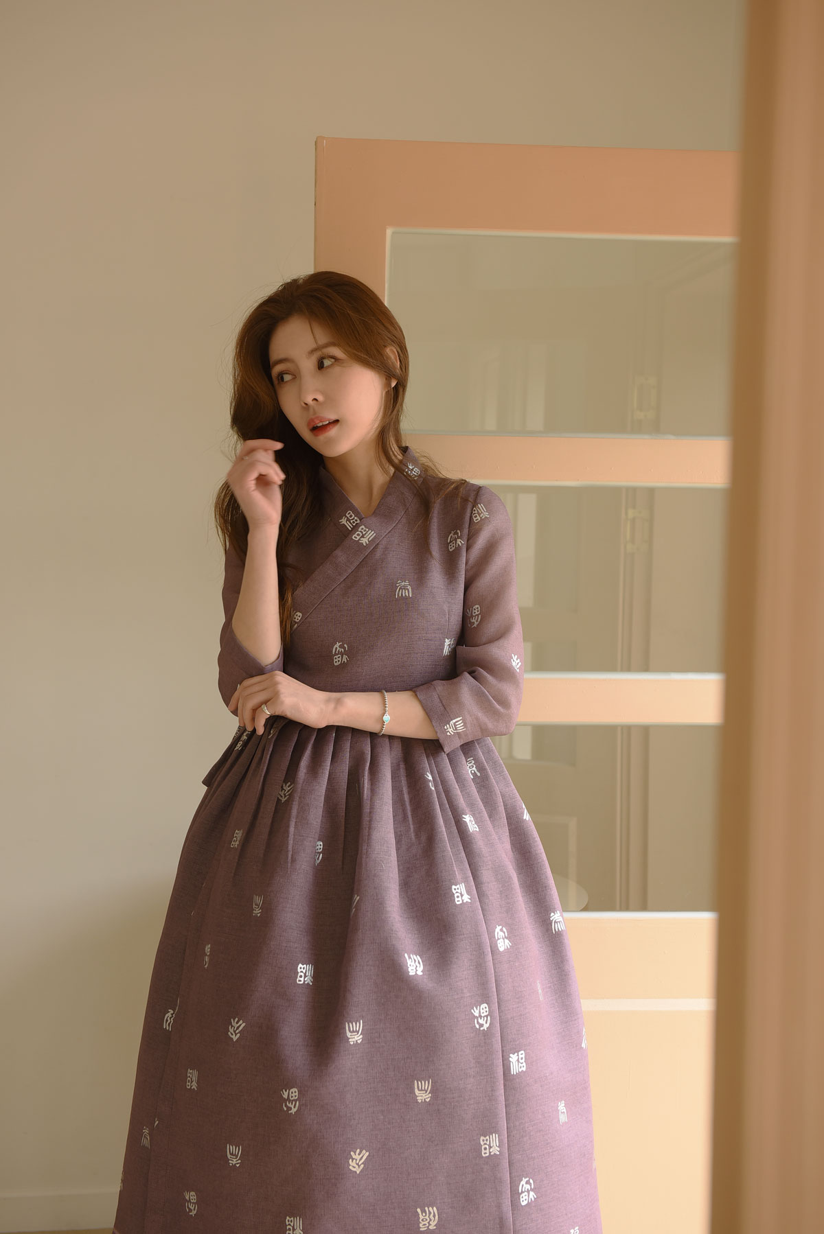 모카은박 철릭원피스 : 더고은 생활한복