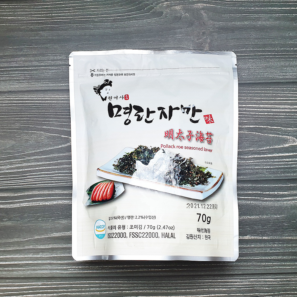 권여사 맛있는 밥도둑 명란김 김자반 4봉 세트 : 농수산마당