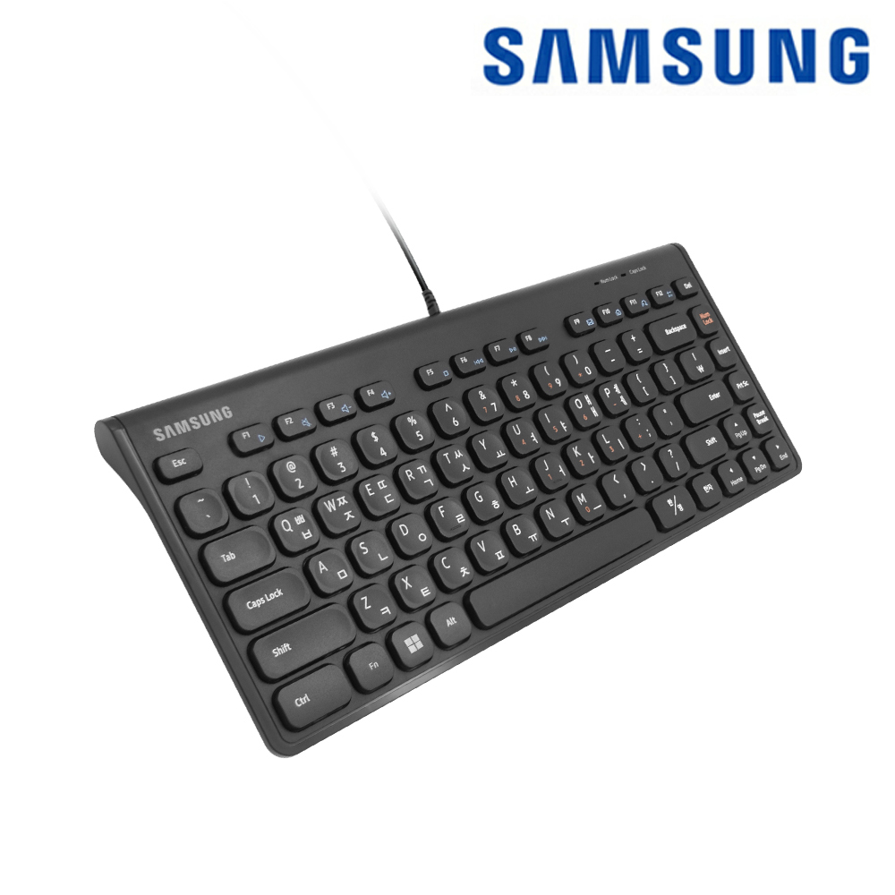 삼성전자 삼성 미니 소형 멀티미디어 유선 키보드 USB M1100B : 씨에스플레이