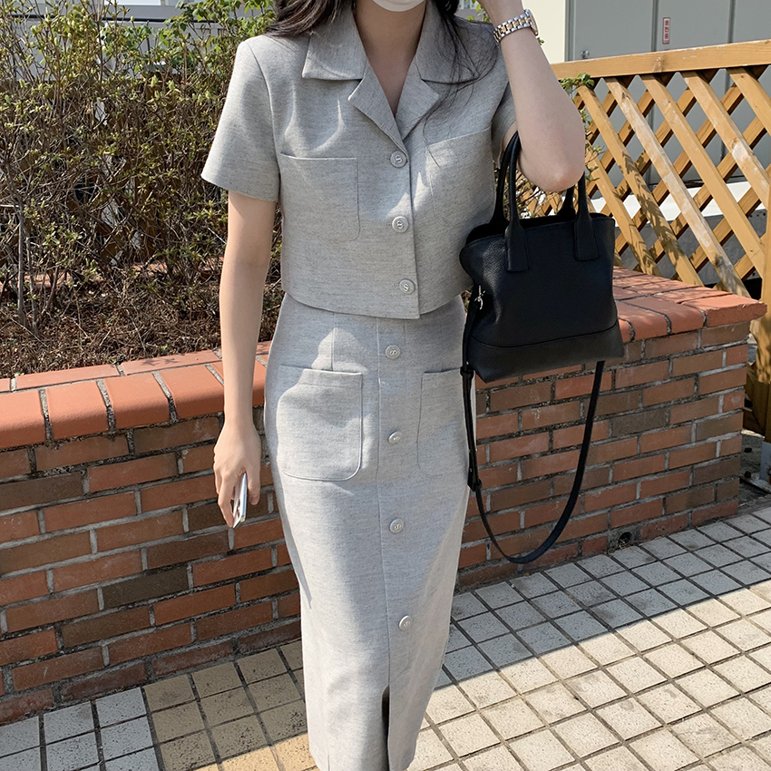 카프 투피스 롱 스커트 : 에스무드
