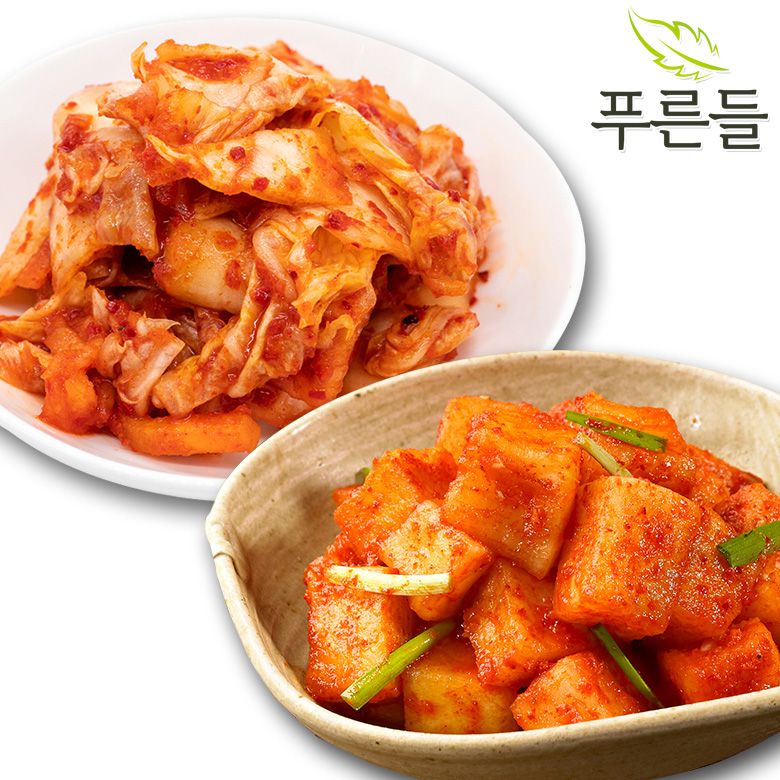[푸른들] 전라남도 함평김치 / 맛김치 2kg + 깍두기 2kg : 푸른들 마켓