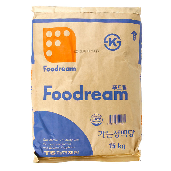 대한제당 푸드림 백설탕 15kg/정백당/설탕 : 맘쿠킹