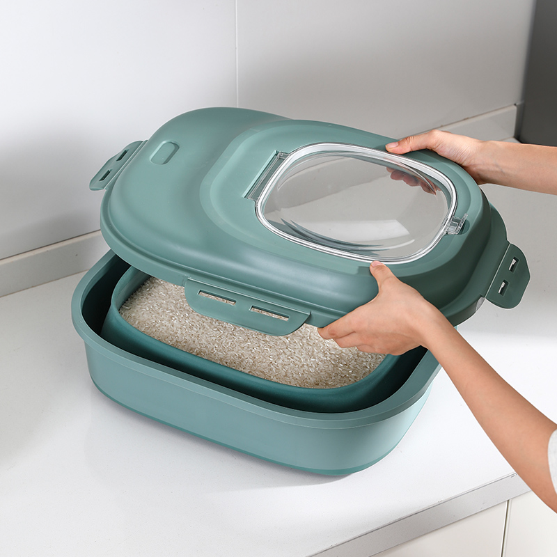 쌀보관통 쌀보관함 잡곡통 원터치 진공쌀통10kg : 마이대디