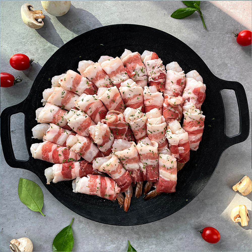 옛맛식품 대패새우말이 600g (총 3팩) 국내산 간편조리 홈파티 캠핑용 꼬치요리 : 옛맛식품