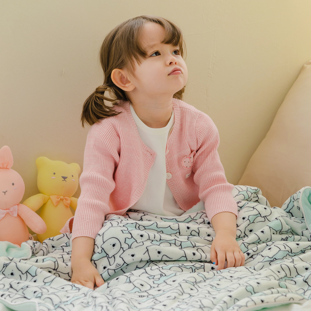 벨몽 와글와글 극세사 블랭킷 아기 이불-베베(곰) : 앙팡토토