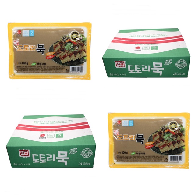 자연의맛 묵사발 묵무침 시골 도토리묵 400gX10개 : 앙피니떼