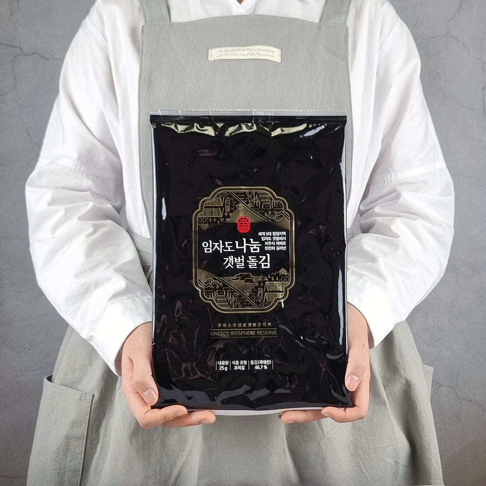 임자도 나눔갯벌돌김 전장김 25g 40봉 / 미네랄 많은 신안 지주식 무염산 조미김 : 인생건마켓