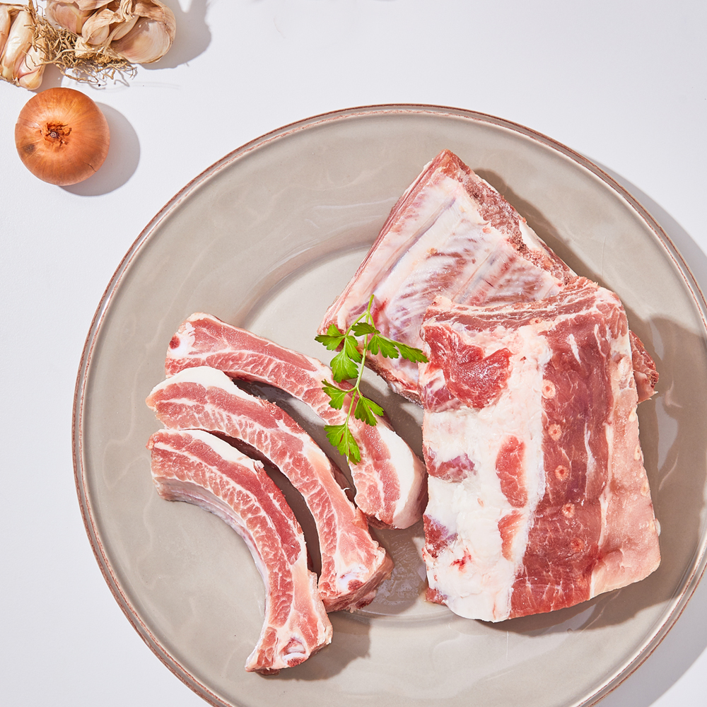 수입 돼지등갈비 로인립 1kg+1kg (총2kg) : 친절정육점