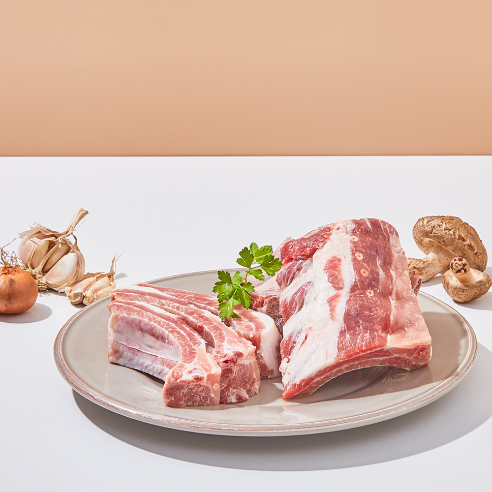 수입 돼지등갈비 로인립 1kg+1kg (총2kg) : 친절정육점