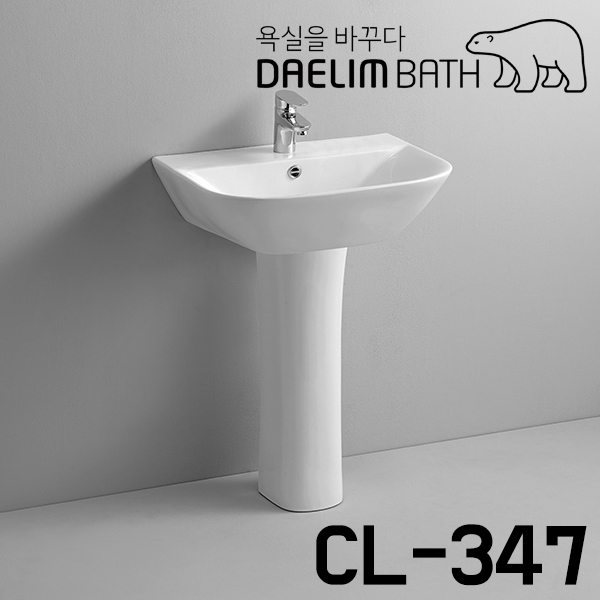 [욕실상회] 대림바스 CL-347  평면붙임형 세면대 / 부속별도 : 욕실상회
