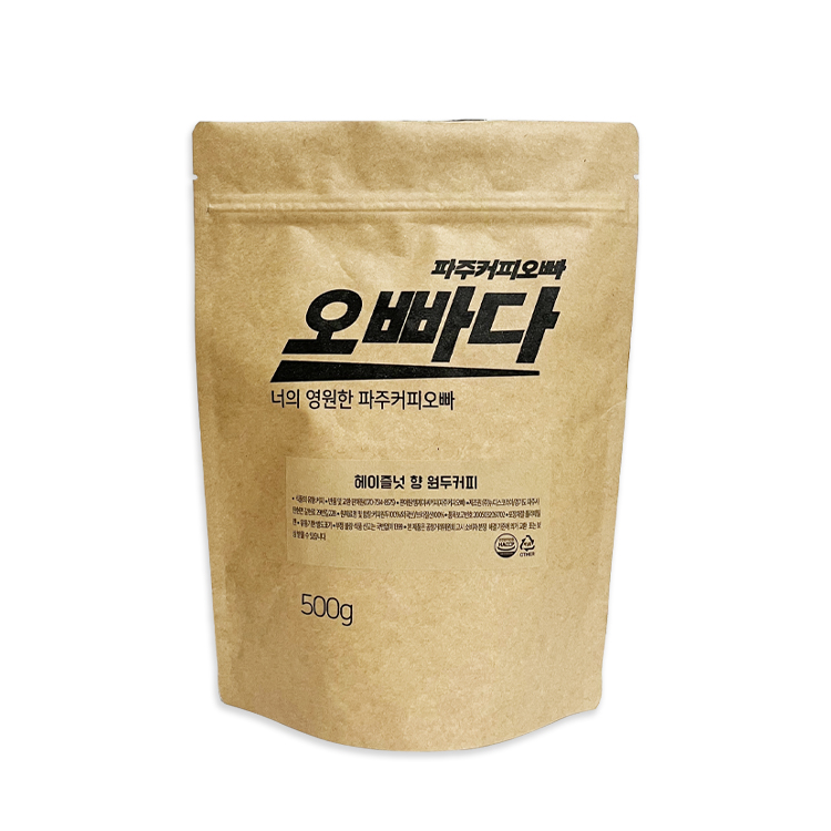 파주커피오빠 헤이즐넛 향 원두커피 500g : 파주커피오빠