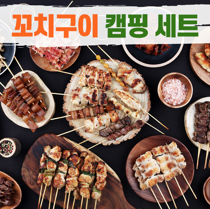 내고향농수산 캠핑음식용 모듬 꼬치 닭꼬치 염통꼬치 등 18종 : 내고향 농수산