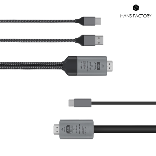 MHL 미러링케이블 3m C타입 HDMI 스마트폰 TV연결 4K SNS-HDMI60 : 한스 팩토리