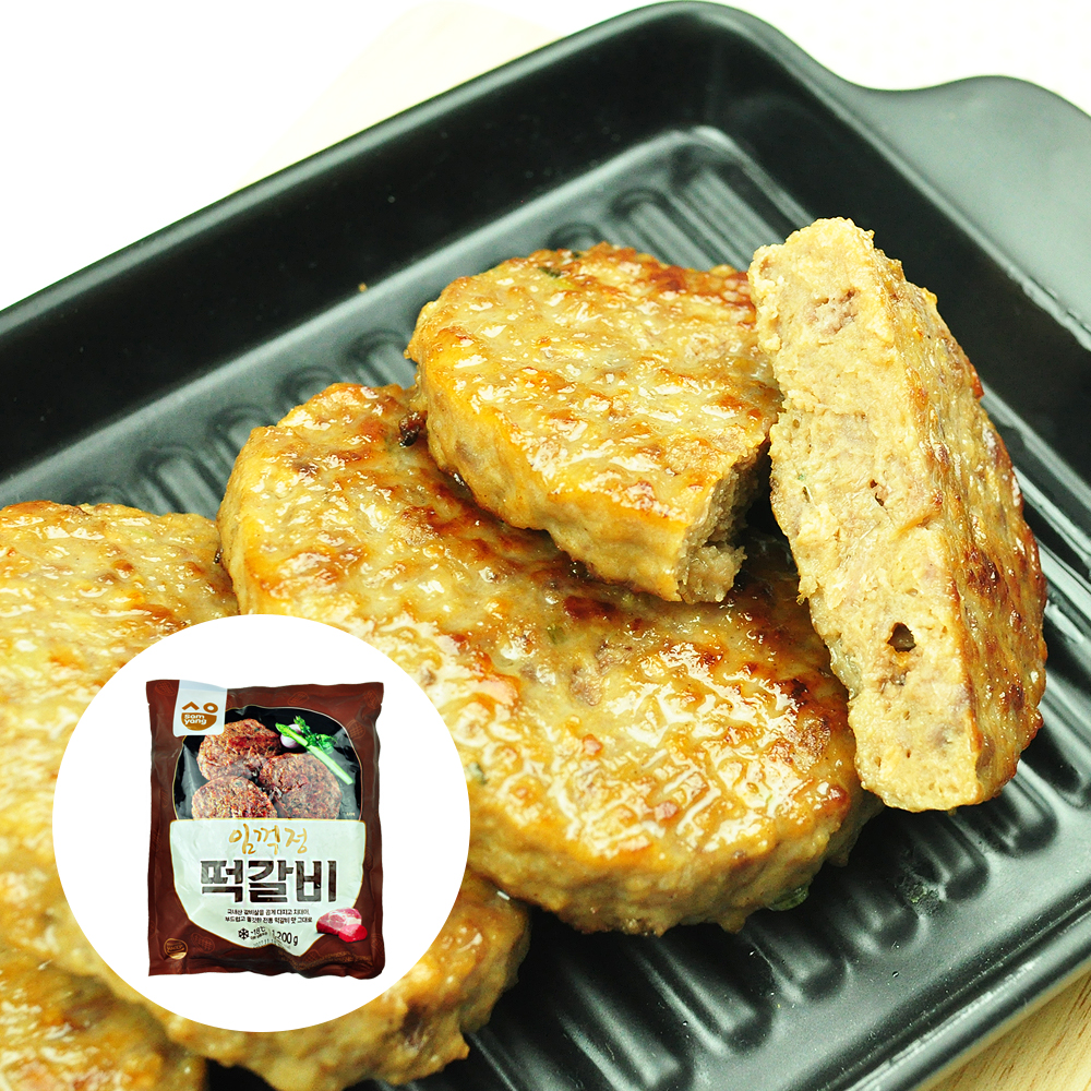 [삼양 임꺽정떡갈비] 두툼한 두께에 식감을 더한 정통떡갈비 1.2kg (100gx12개입) : 이손스토어
