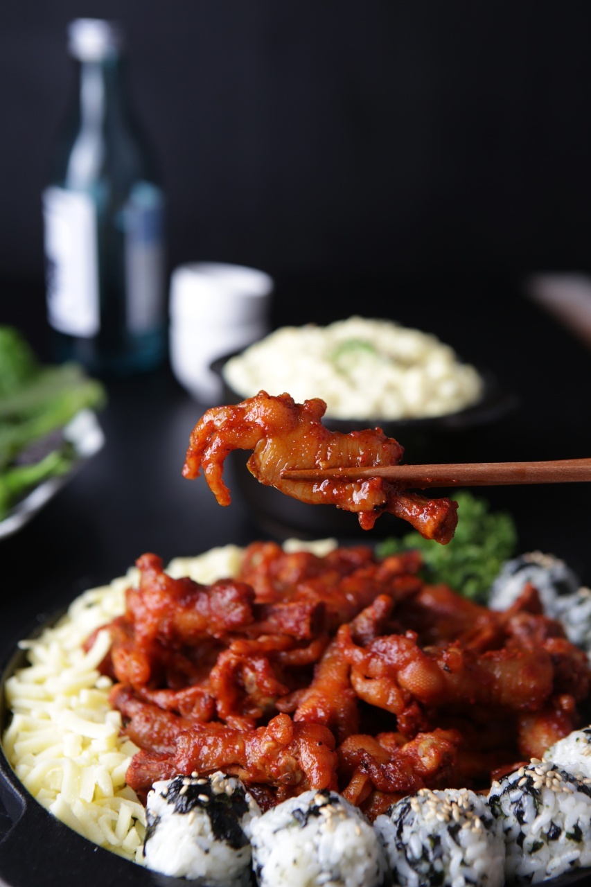 매운 숯불 음식 맛집 튤립닭발 300g 팩 장미닭발 밀키트 5팩 : 장미포차
