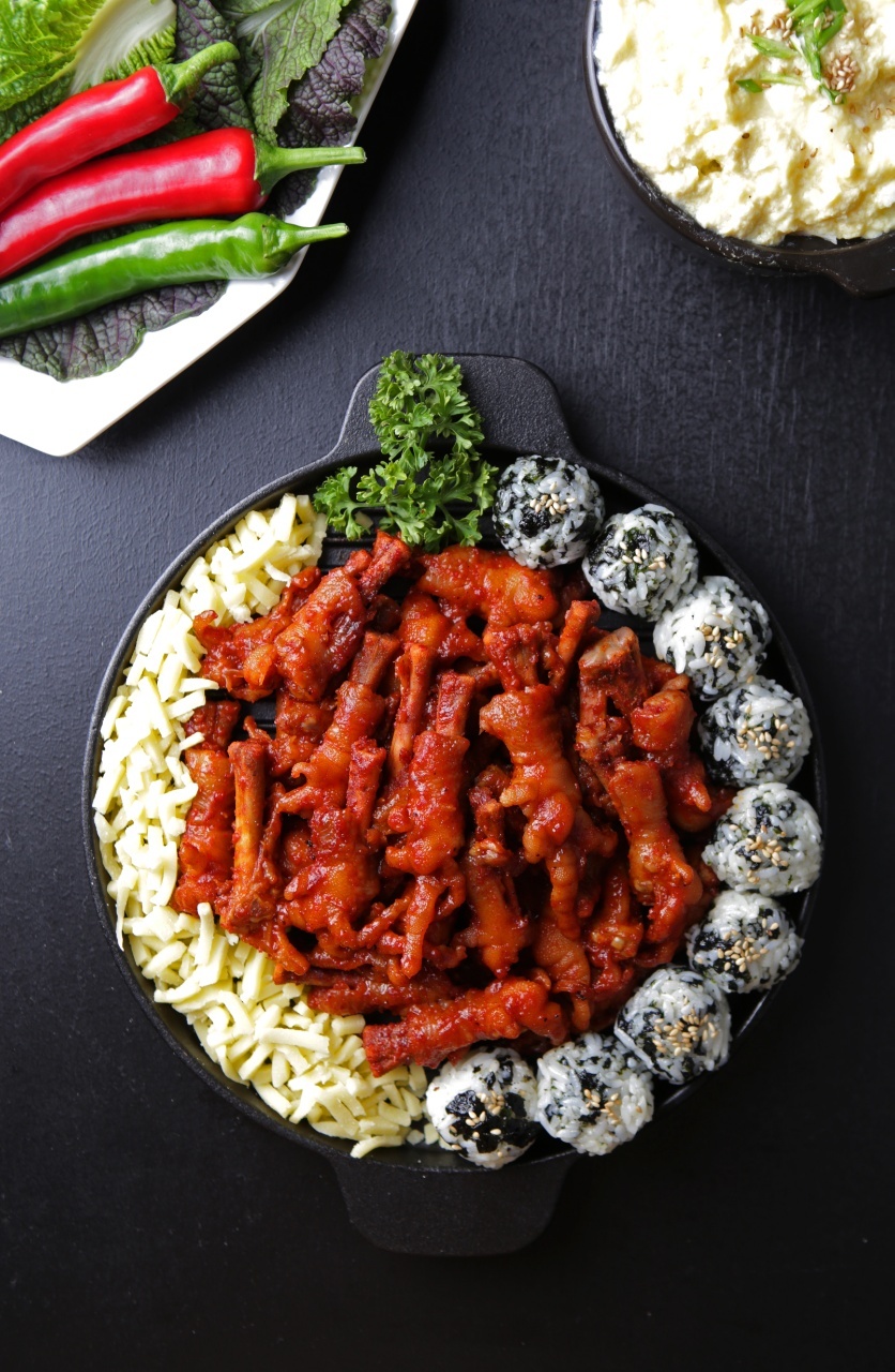매운 숯불 음식 맛집 튤립닭발 300g 팩 장미닭발 밀키트 5팩 : 장미포차