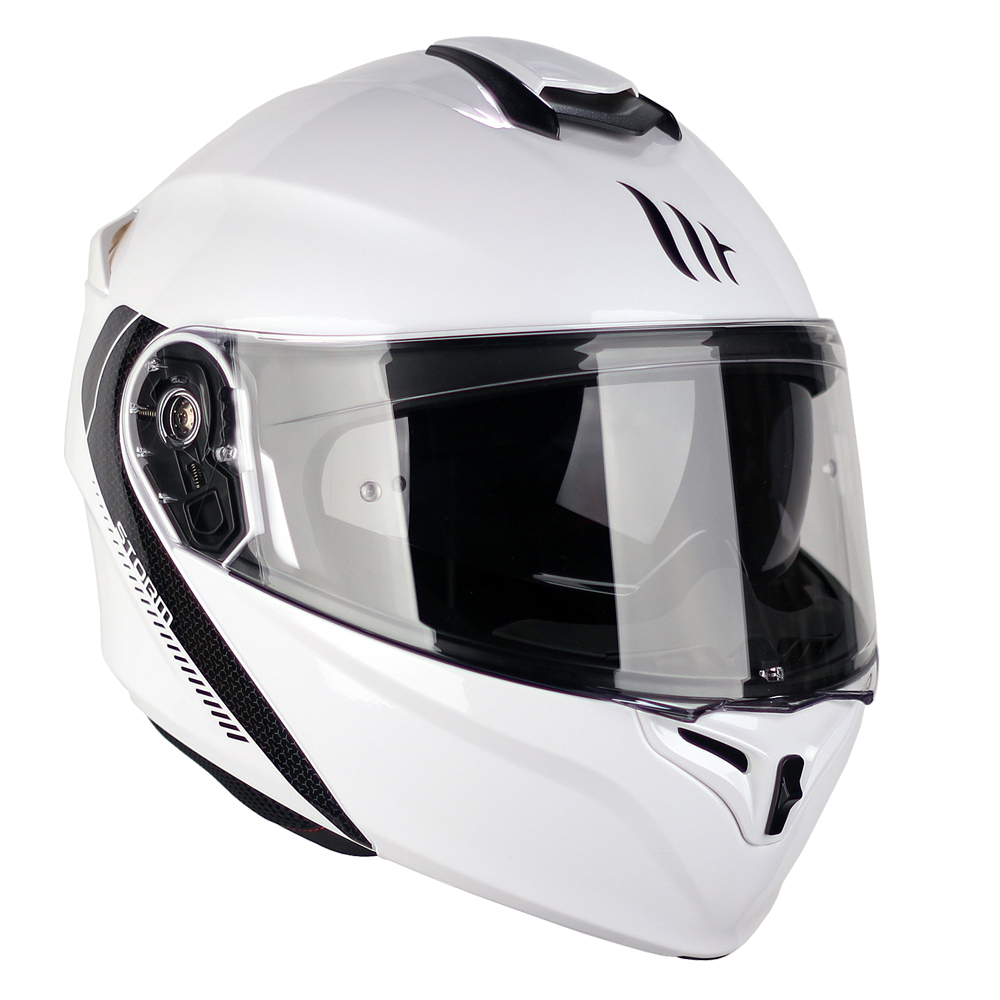 MT STORM SV 풀페이스 헬멧 GLOSSY WHITE 오토바이 시스템헬멧 : 쇼미더바이크