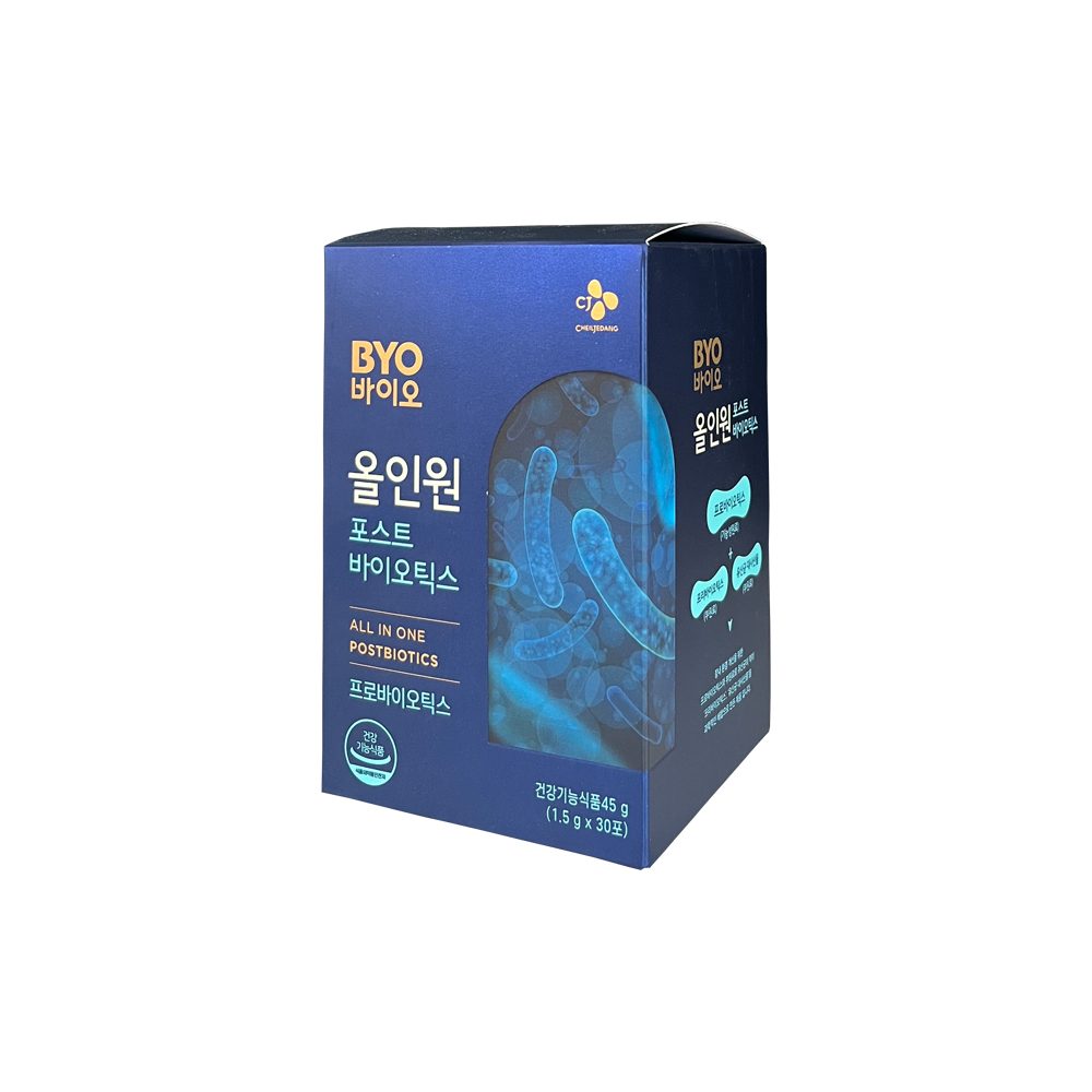 CJ BYO 올인원 포스트바이오틱스 1.5g x 30포 (유통기한 22.10.21까지) : 주식회사 아나이스