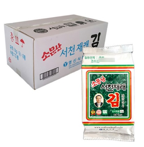 영신식품 소문난 서천 재래김 4g x 72개 : 맛티스트