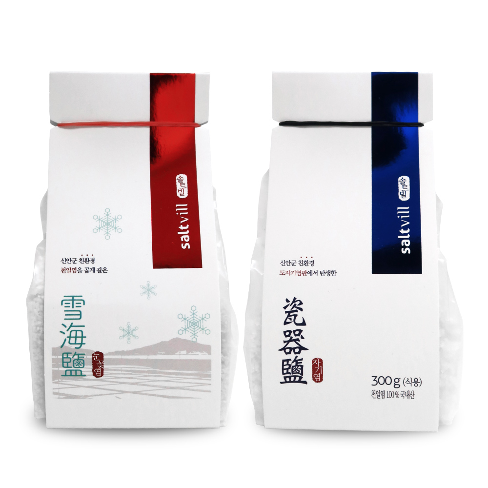 설해염 4종 선물세트 히말라야솔트 함초소금 친환경염전 신안천일염 답례품 명절선물 : 주식회사 솔트빌