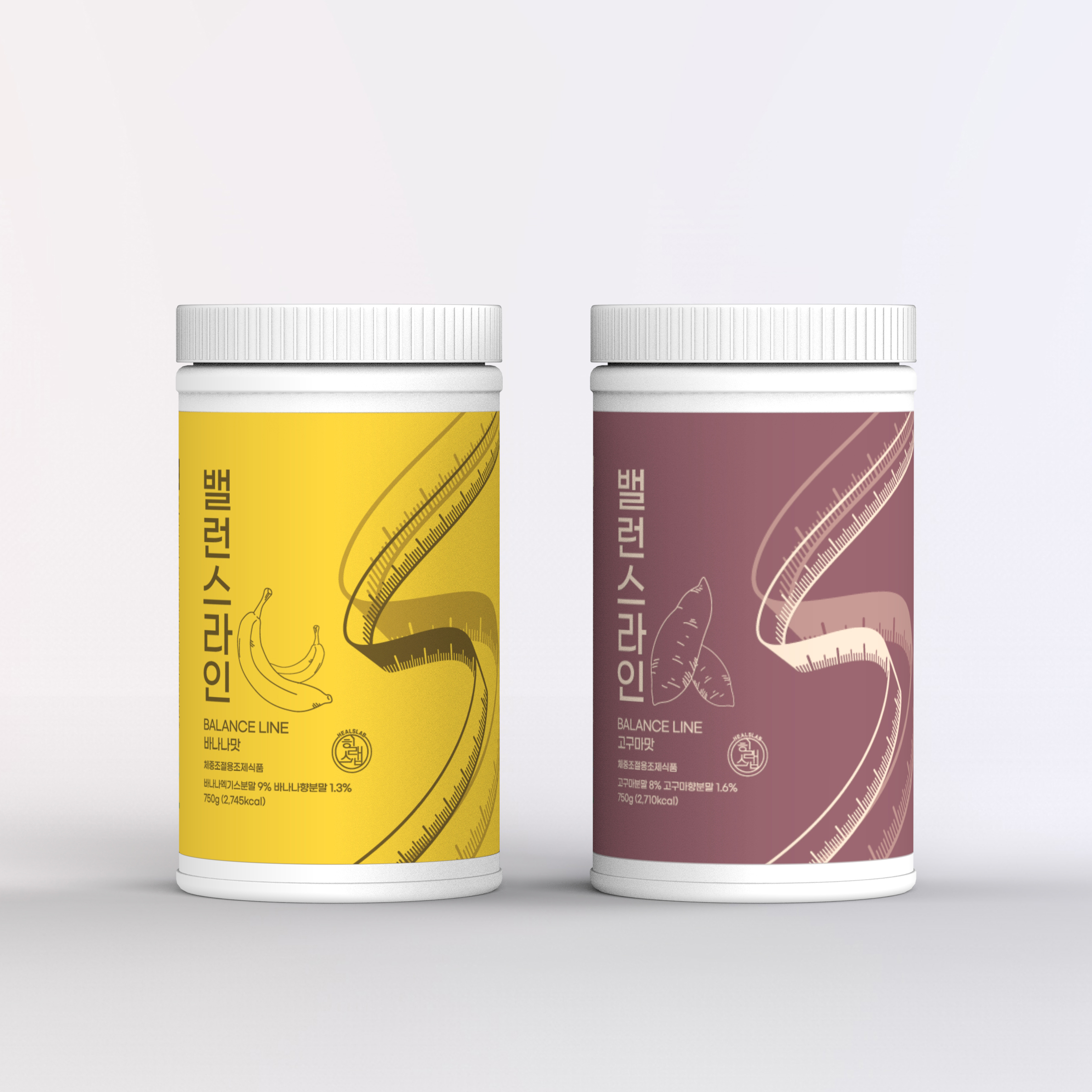밸런스라인 고구마맛 750g / 다이어트 체중조절식 파우더 식물성 단백질 쉐이크 : 힐스랩 HealsLab