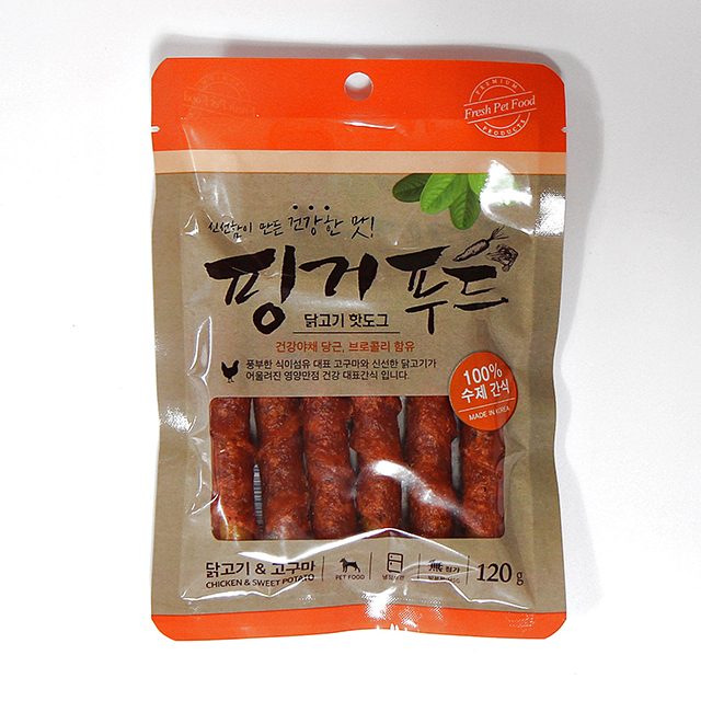 핑거푸드 닭고기핫도그 120g : 아침애견쇼핑