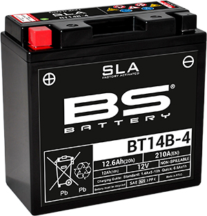 BS Battery BT14B-4 /YT14BBS 호환 /BS 배터리/오토바이 바이크 야마하 배터리 : 퍼스트펭귄 모터스
