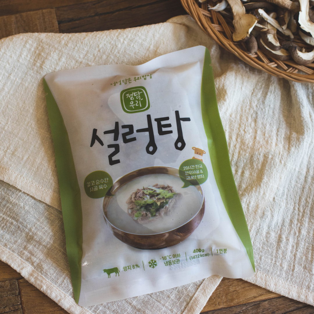 정담우리 설렁탕 400g 5팩 [맛들식품 한우 사골 양지 국내산 농축산물] 간편식 즉석국 : 이줌마픽
