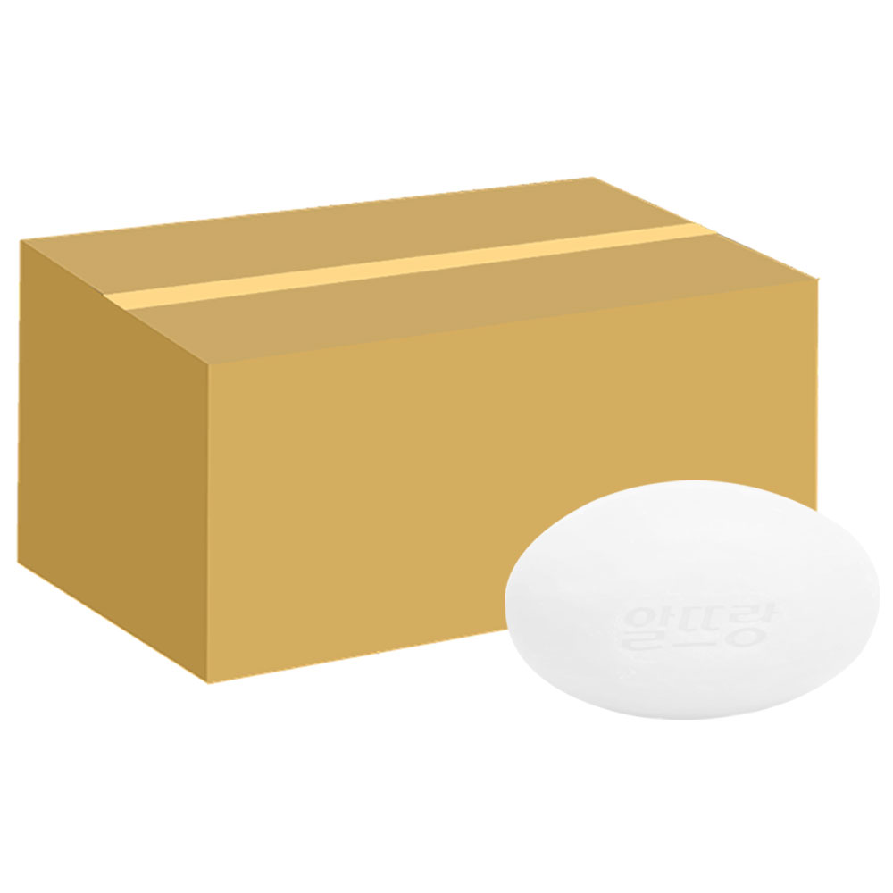 알뜨랑 비누 화이트 130g 20개 업소용 대용량 벌크 : 로뎀namu