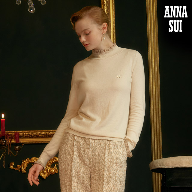 안나수이 frill neck cashmere blending knit 1 type : FTSTORE