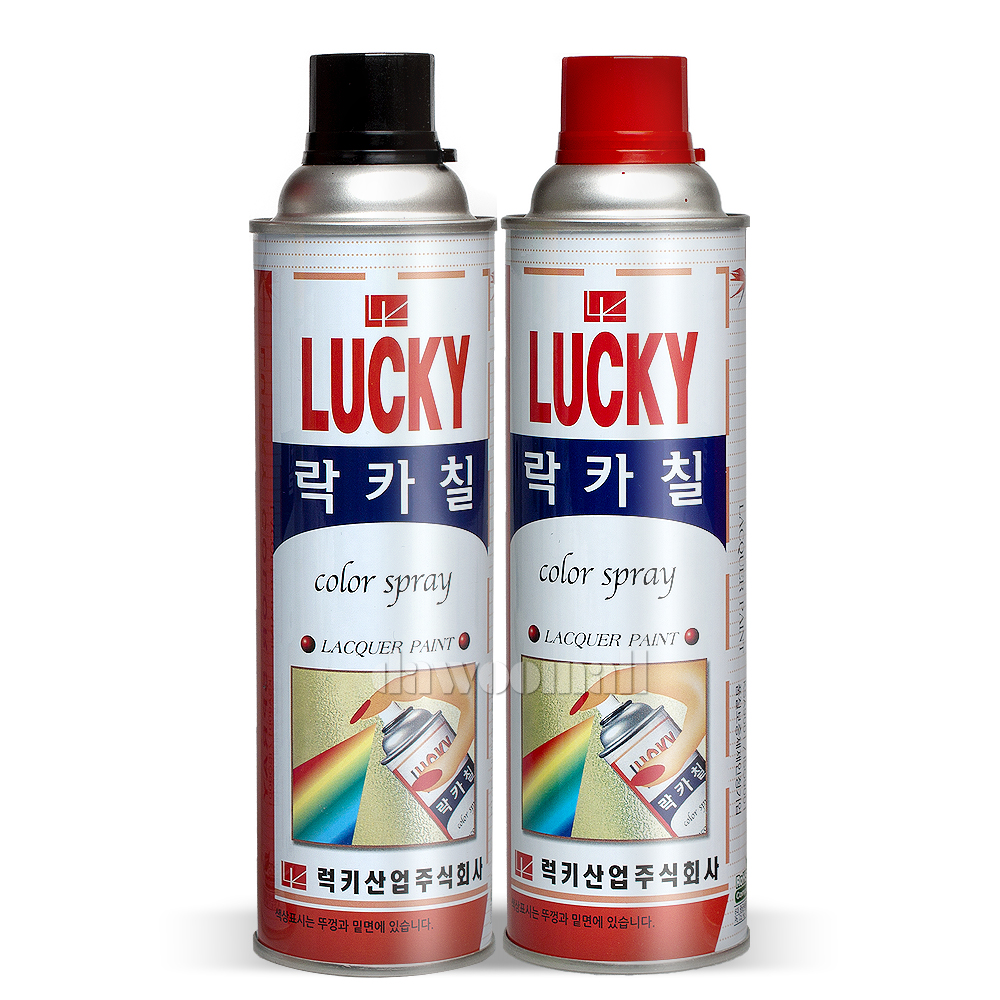 럭키 락카 스프레이 컬러 페인트 29가지 색상 도색 페인팅 라카 : 다우몰