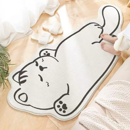 애니멀 발매트 러그 강아지 고양이 거실 주방 욕실 침실 매트 인테리어 소품 디자인 상품 : 별더하기