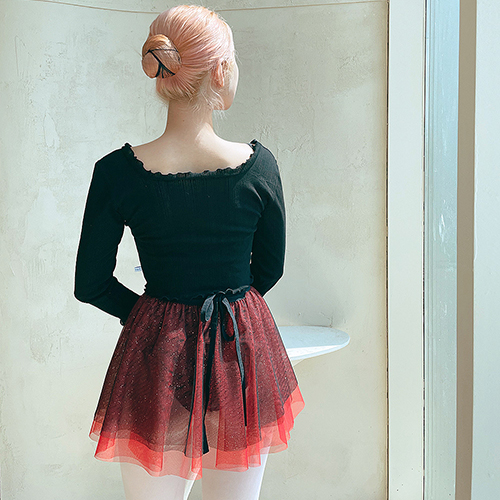Daphné Warmer-top (Black) l 다프네 워머 상의 (블랙) 성인 발레 취미 발레복 : 다프네 로럴