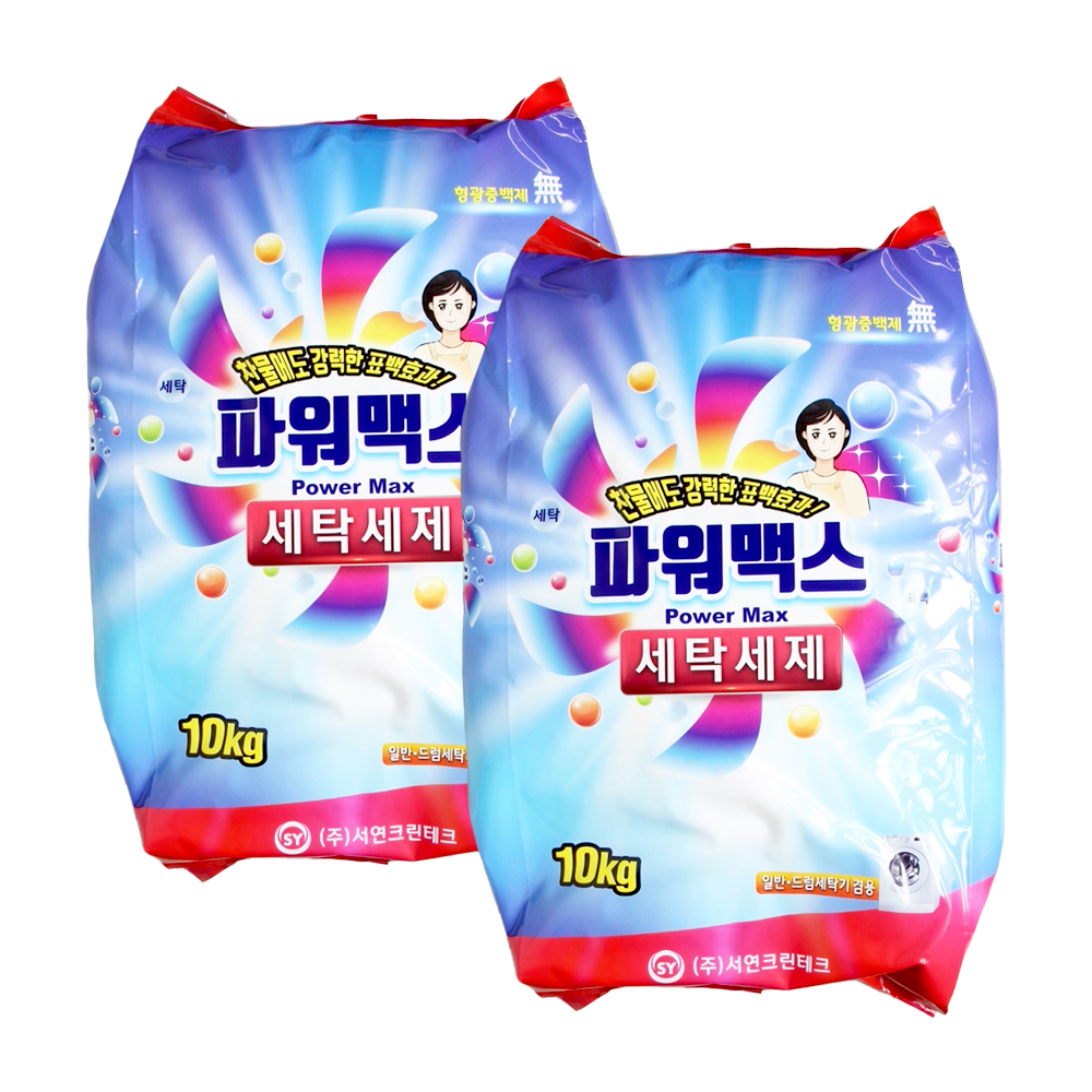 1+1 서연 파워맥스 세탁세제 수퍼타이 스파크 비트 테크 찬물전용 가루 분말 세제 대용량 : 새빛유통