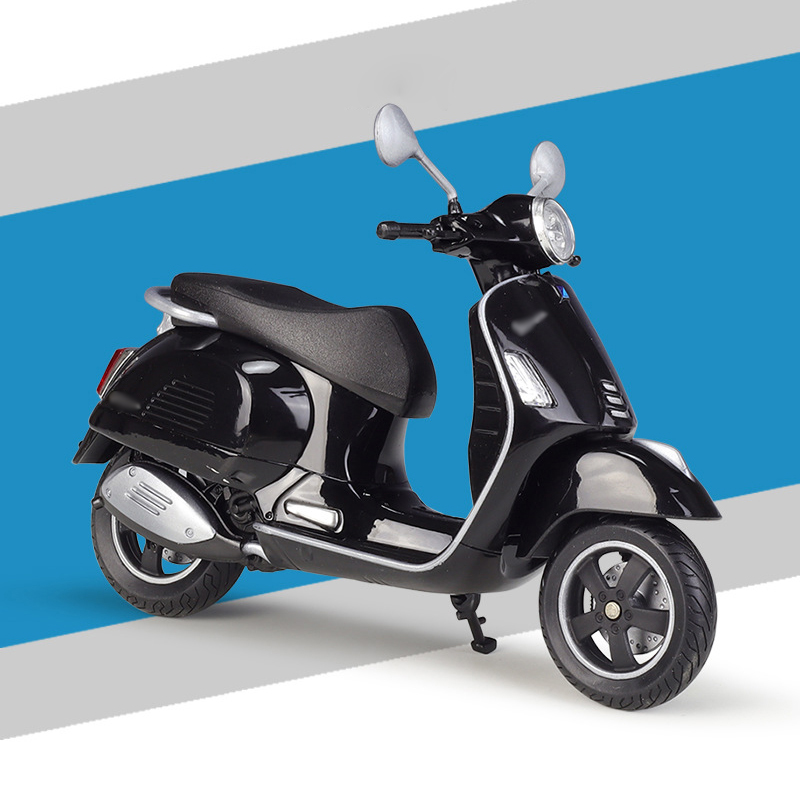 다이캐스트 2020 vespa gts super 1:12 스케일 합금 스쿠터 스포츠 자전거 오토바이 경주 모델 복제품 선물 수집 : 유진 종합 상사