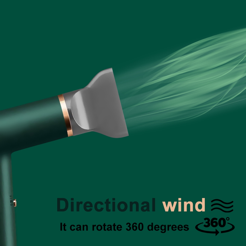 gw 전문 헤어 드라이어 고속 헤어 드라이어 온도 제어 hotamp cold wind negative blow 건조기 녹색 eu 플러그 : 웹월드